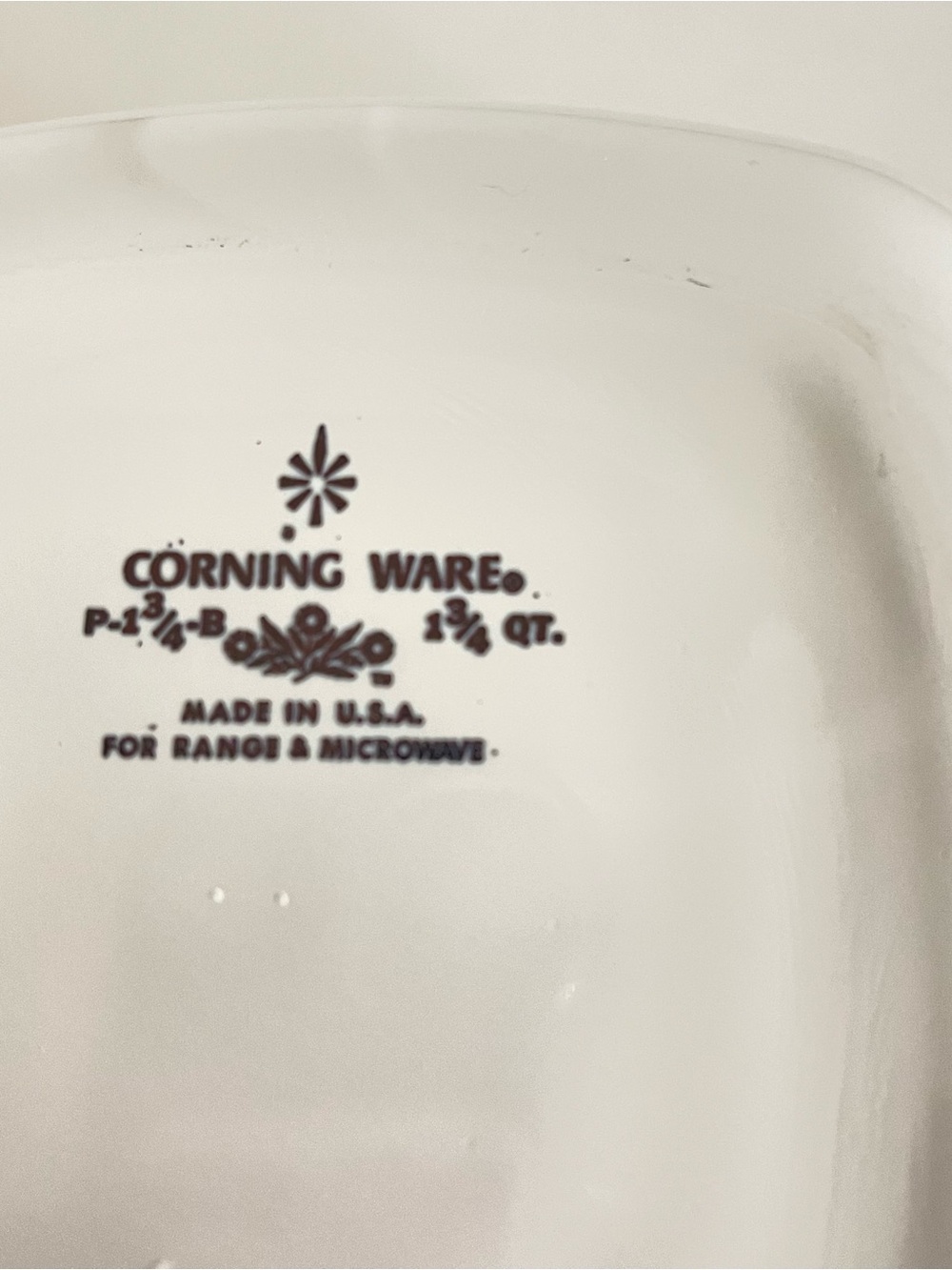 VTG Corning Ware Blue Cornflower 1 3/4 Quart Casserole Dish NO LID USA - Picture 3 of 6